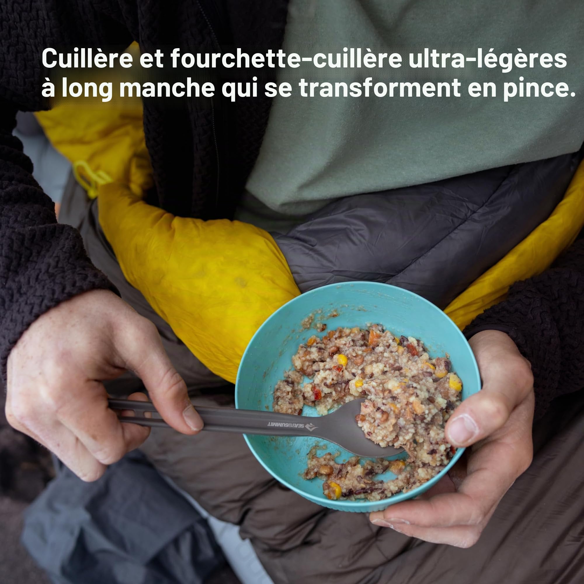 Sea to Summit Frontier Ensemble de couverts ultralégers avec cuillère et cuillère à long manche