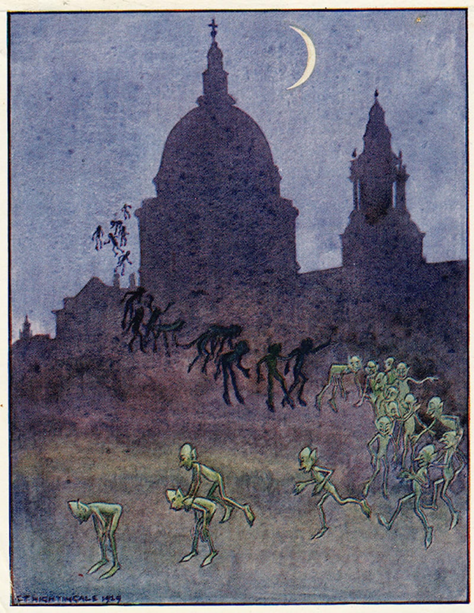 Artxlxxbn No Frame Famous Print Painting Colorful Art Print The Goblins Of St. Paul’s By Charles Thrupp Nightingale Canvas Art Decorations For Home Decor 60X90cm