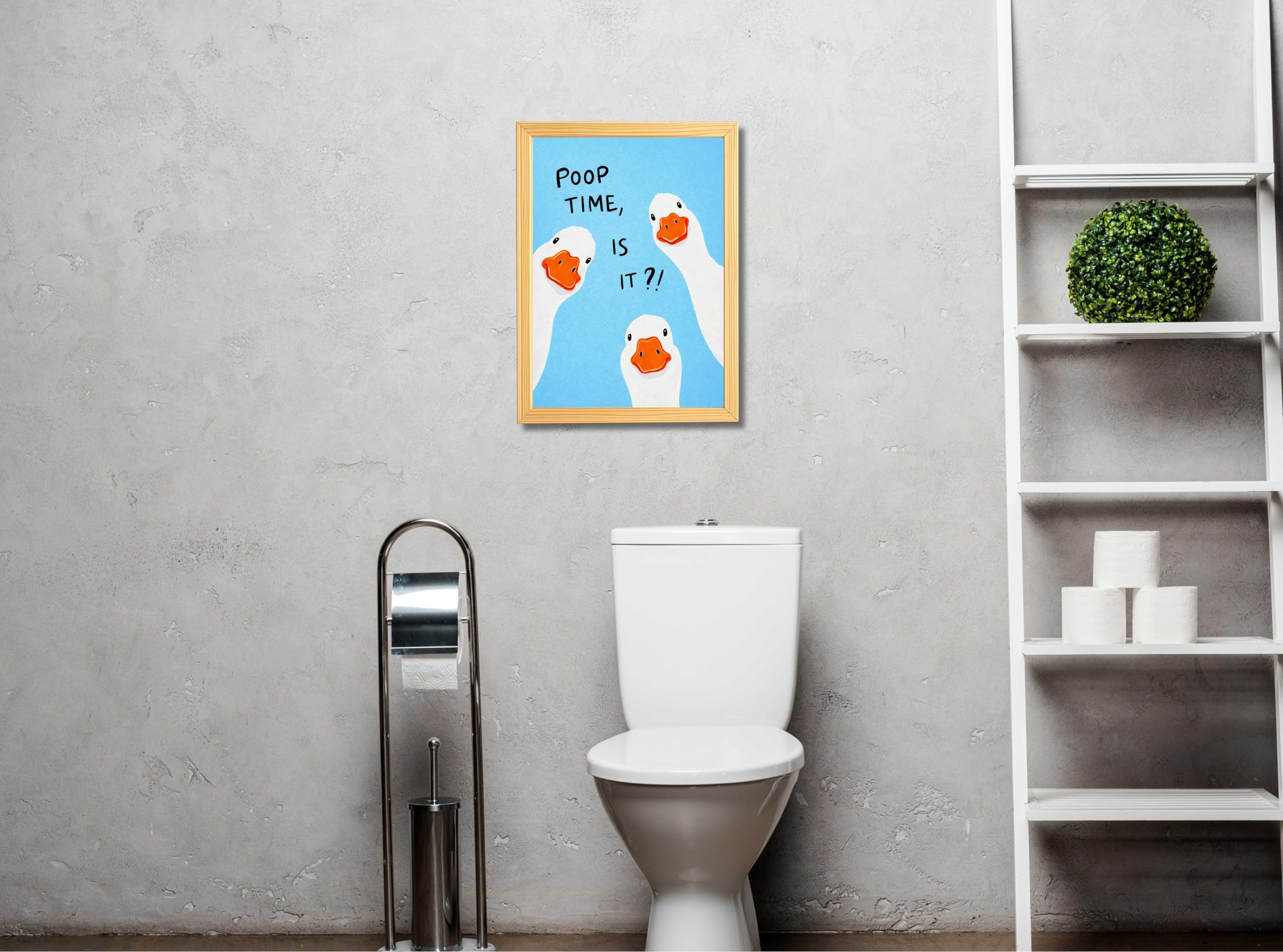 Funny Bathroom Wall Art | Quirky Toilet Signs -6
