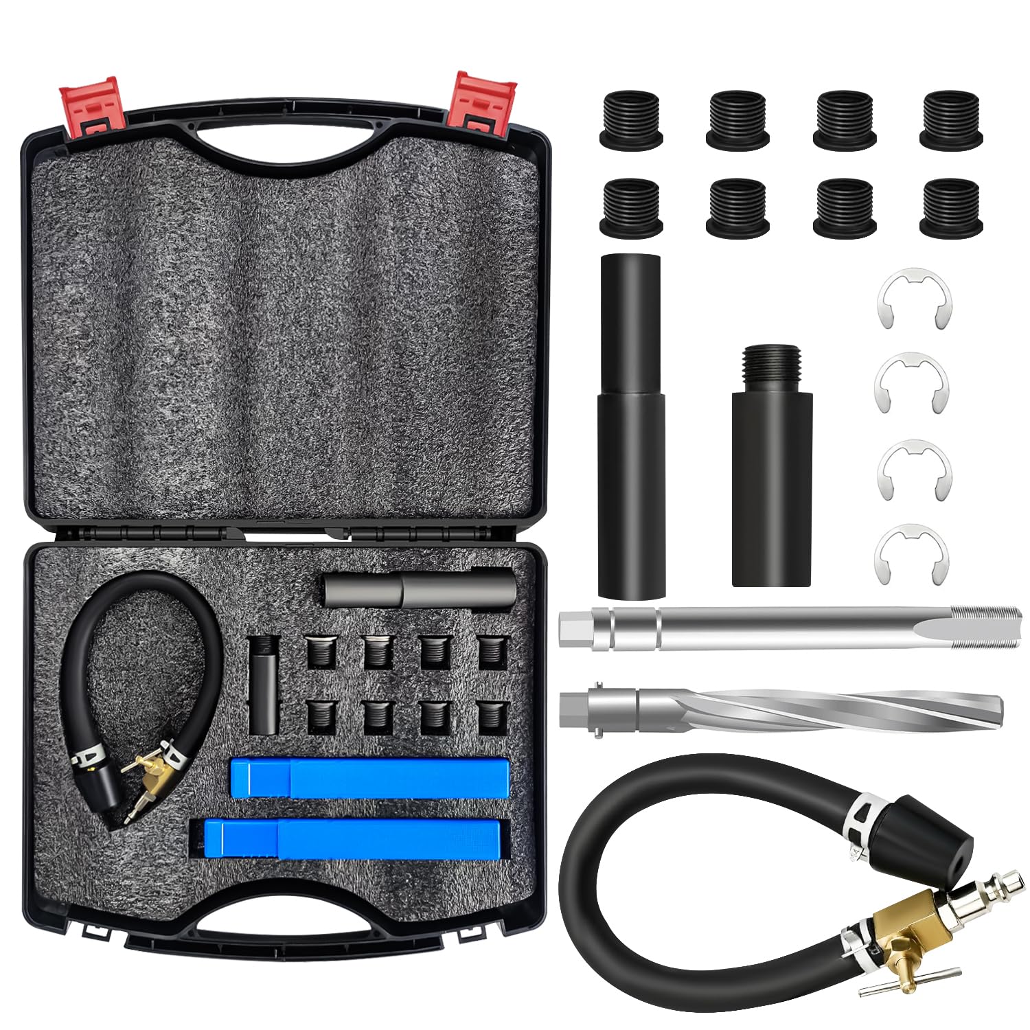 Yueidung 39300 3-Valve M16x1.5 Sparkplug Insert Repair Kit to Repair Spark Plug Threads in Cylinder, Compatible with 2004-2008 Ford Triton 3 Valve 4.6L, 5.4L and 6.8L Engines