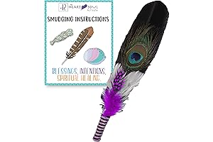 Smudge Feather, Turkey & Peacock: Transformative Energy Clearing Ritual