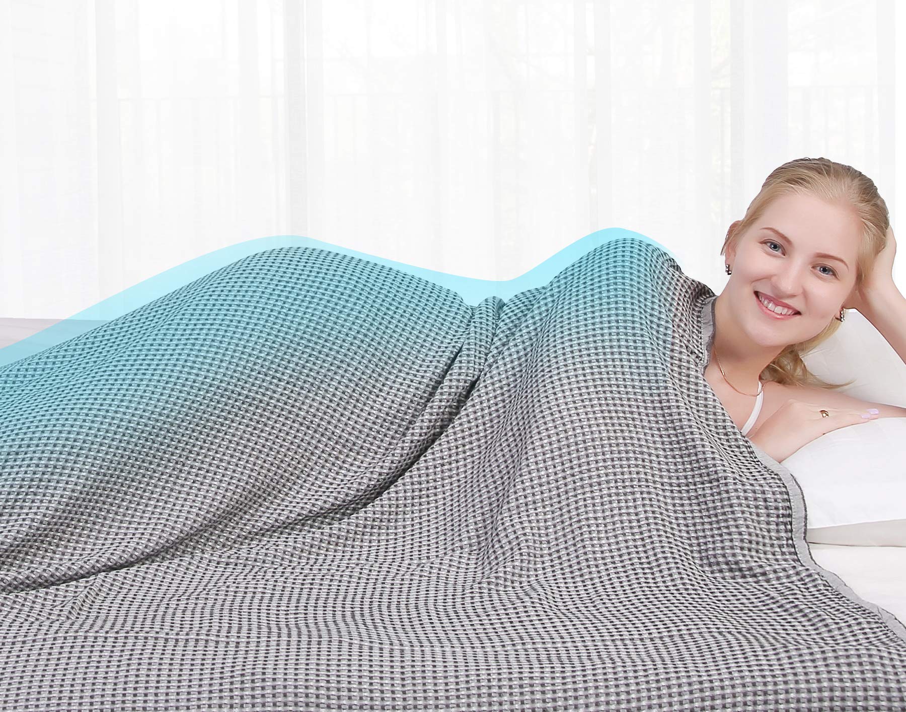 Kpblis Cooling Blankets for Hot Sleepers, Lightweight Bamboo Blanket for  All Season, Cool Summer Blanket Queen Size, Waffle Blanket Pattern for Home  Decoration (79x91 inches, Gray) : Amazon.sg: Home