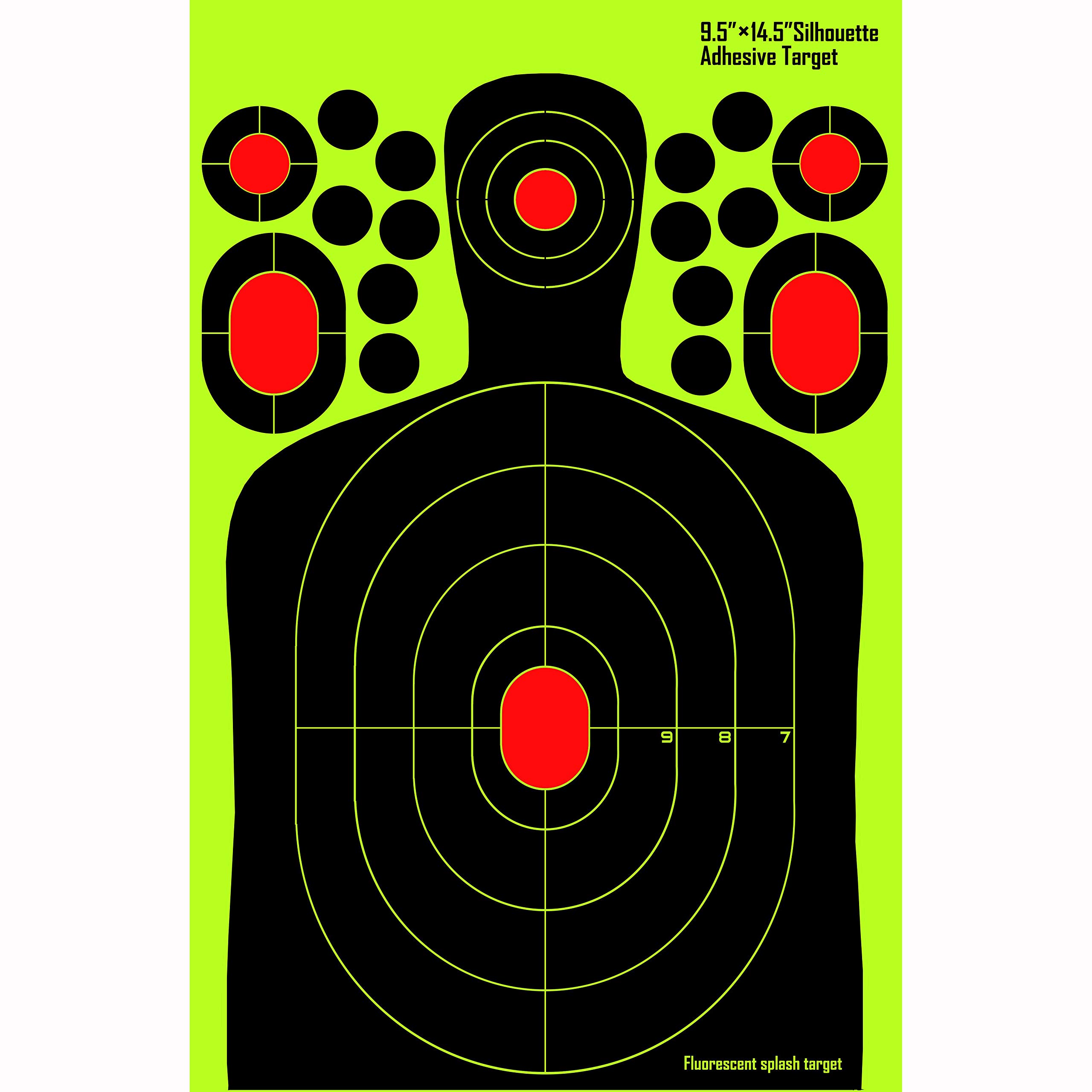 24,1 x 36,8 cm/14,5 x 9,5 Pollici Human Splatter Targets/Schüsse platzen HellGelb/Einschuskennung Auf Langen Distanz