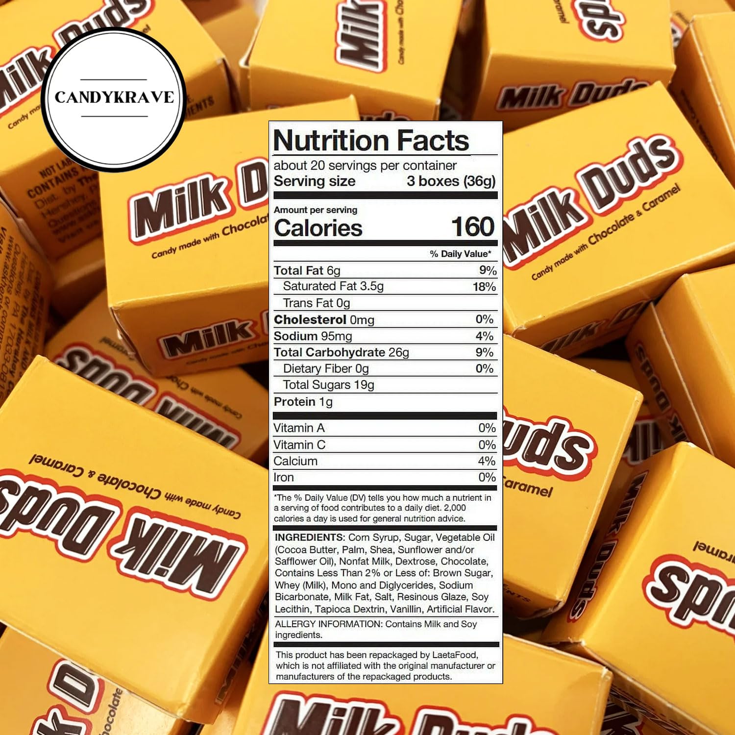 Milk_Duds Chewy Candy - Chocolate & Caramel Candy - Delicious & Sweet Mini Treats - Classic Bite Sized Candies for Pantry, Parties, Movie Nights, Christmas & Birthdays (1 lbs)