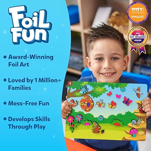 Vista 26 de Skillmatics Foil Fun - Vestir, arte sin desorden para niños, kits de manualidades y suministros, actividad creativa de bricolaje, juguetes de viaje