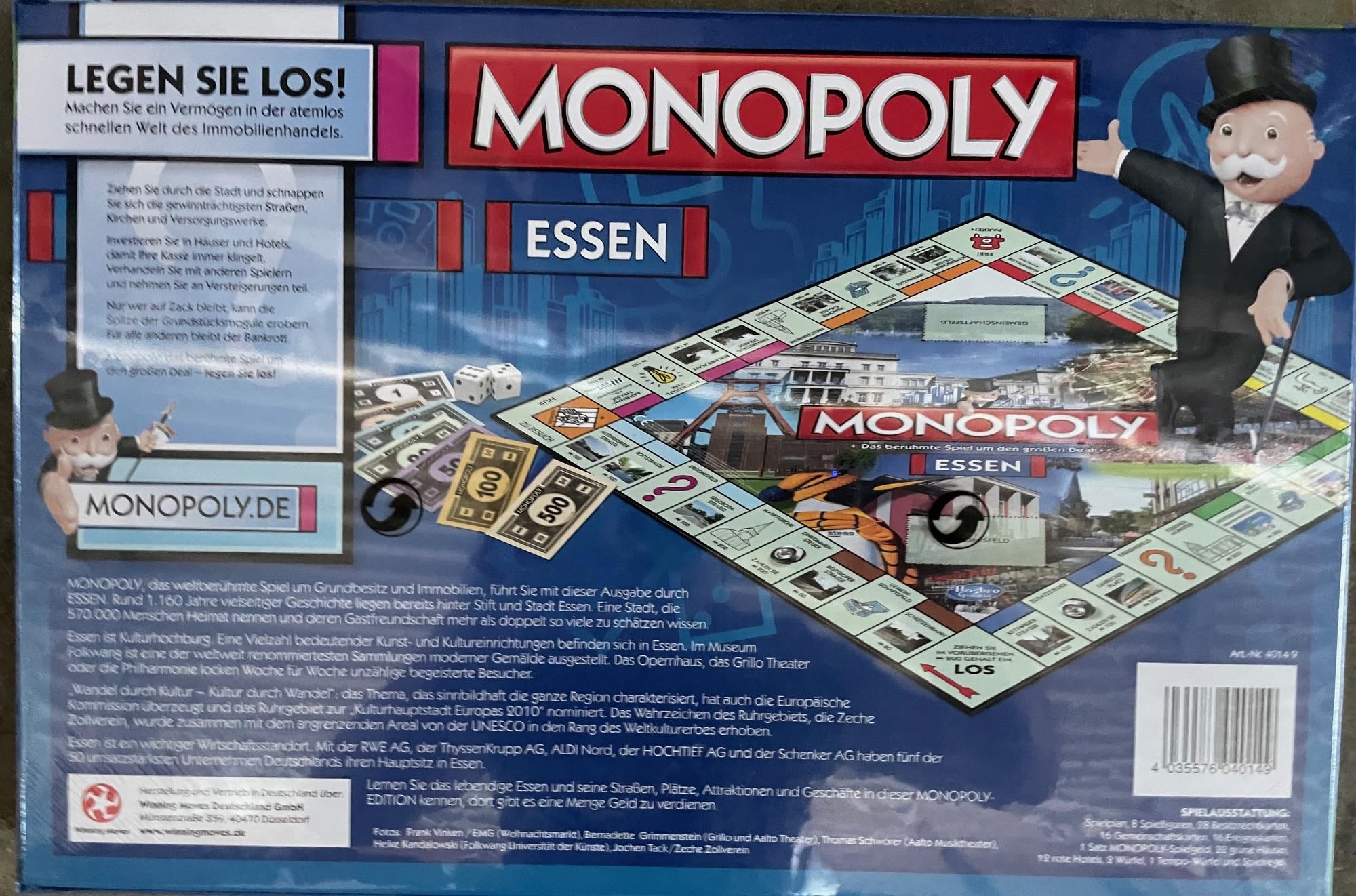 Winning Moves 40149 Monopoly Essen Stadt Edition - Słynna gra o wielkim miejscu!