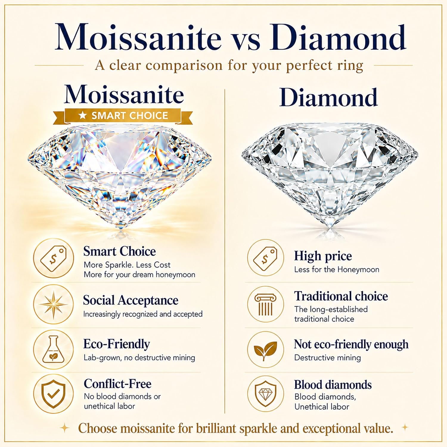 1.5ct 2ct 3ct Moissanite Engagement Rings for Women 14K Gold Vermeil S925 Silver Promise Wedding Rings April Birthstone for Mothers Day Valentines Day Anniversary Christmas 5 to 12