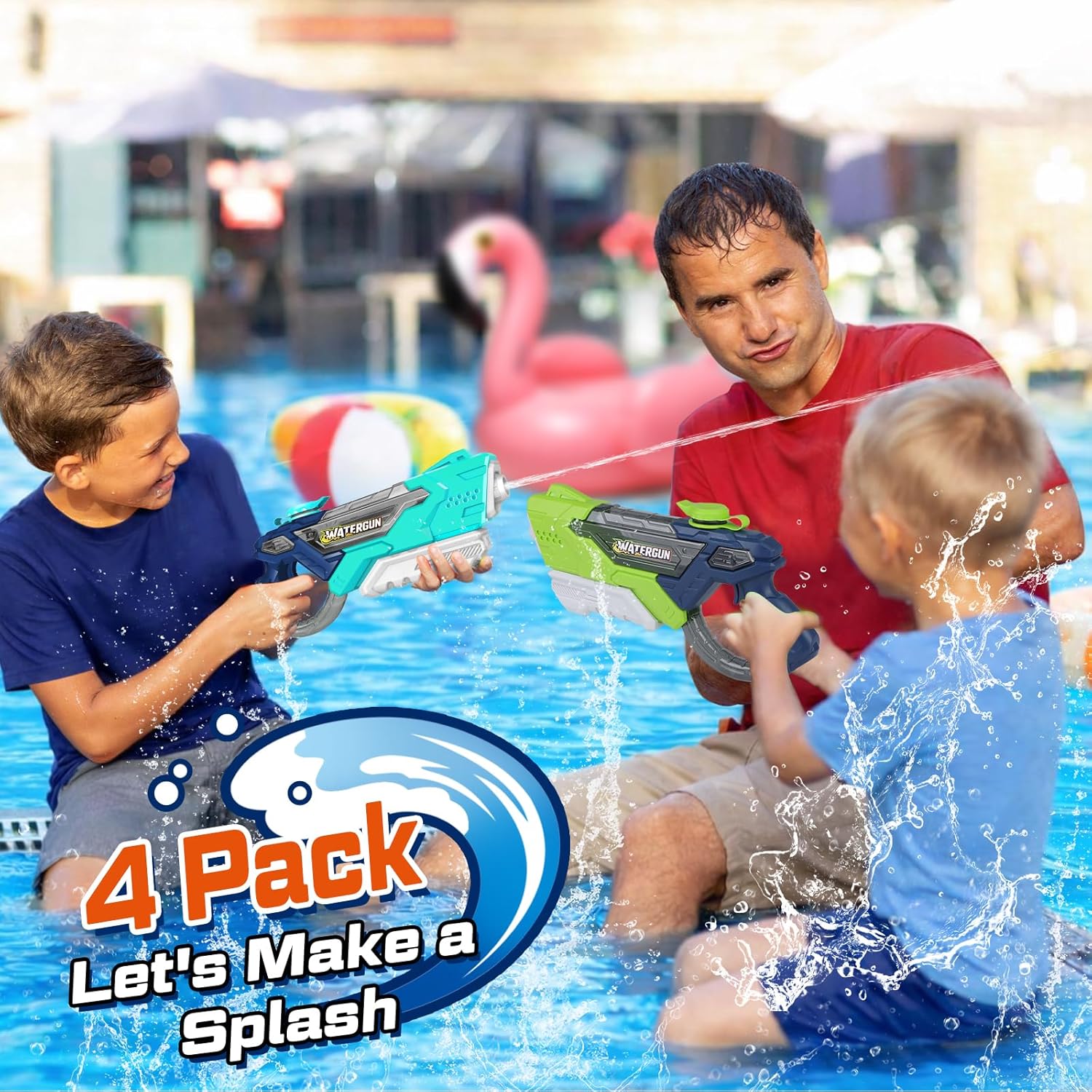 Kids Pool Toys Water Gun for Summer Outdoor Play, Water Games, Pool Parties