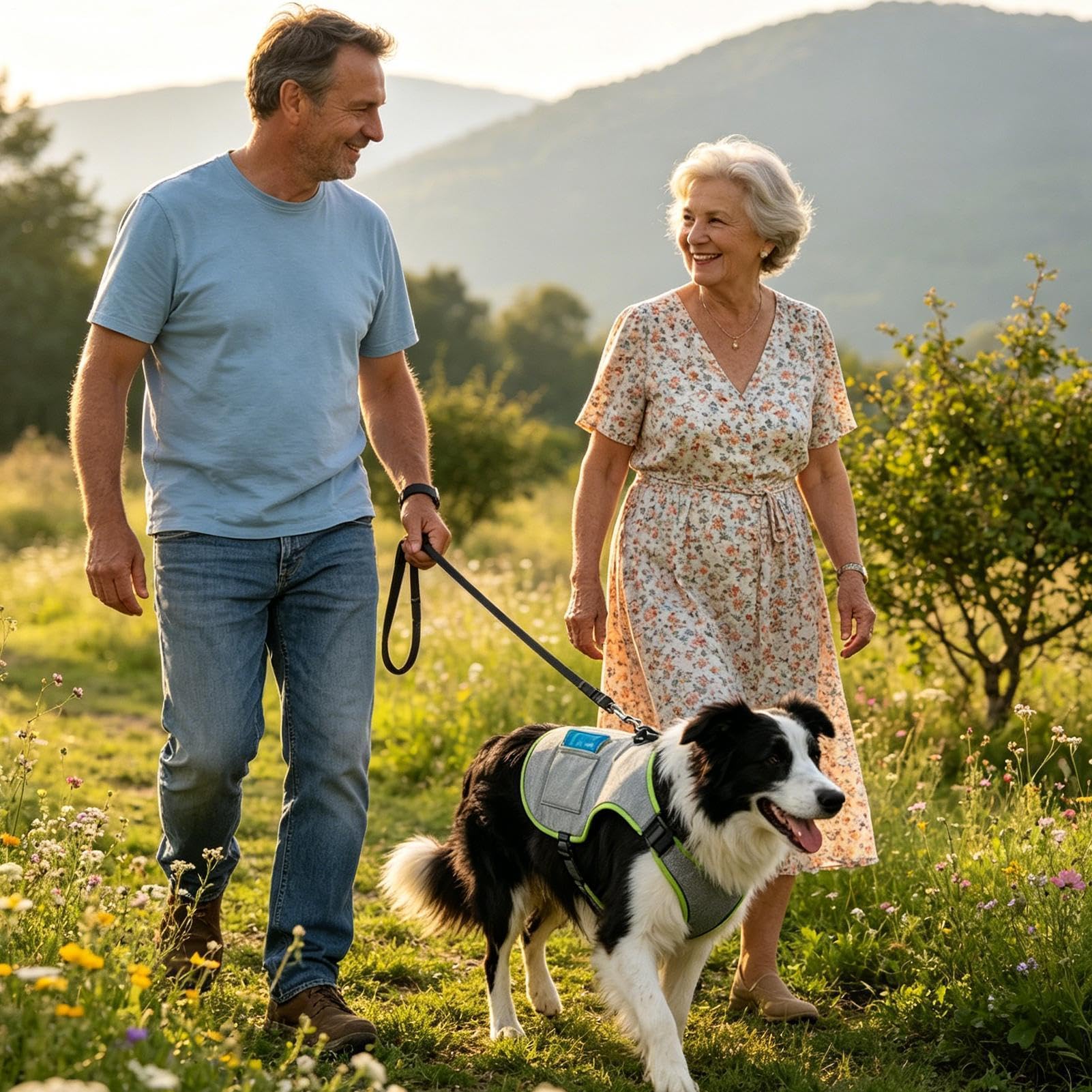 Gilet Rafraîchissant pour Chien Réglable Réfléchissant Respirant