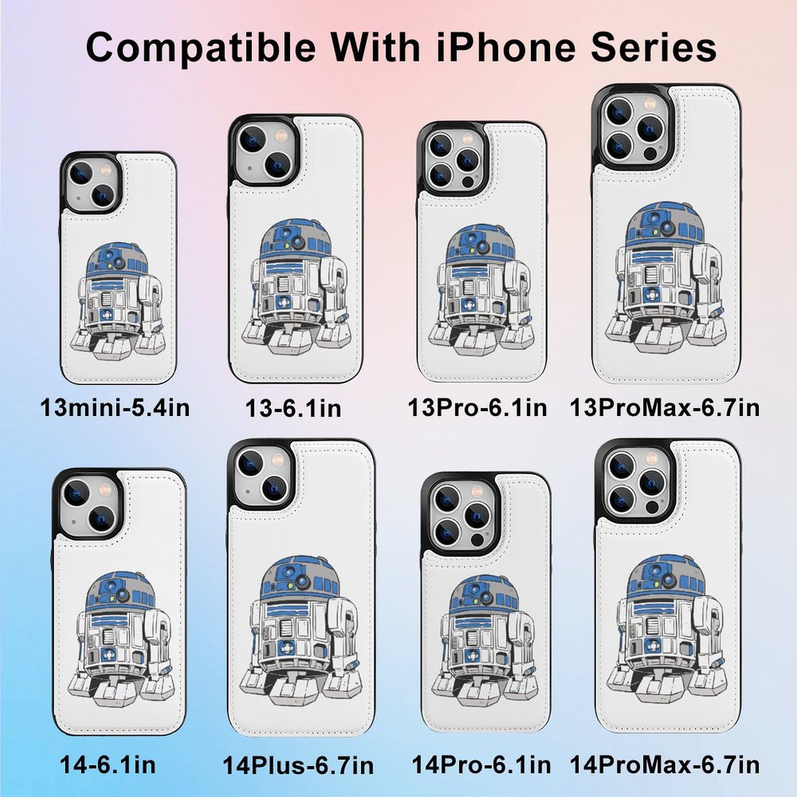 Amazon.co.jp: iPhone 14 Proケース 手帳型 スターウォーズ R2-D2
