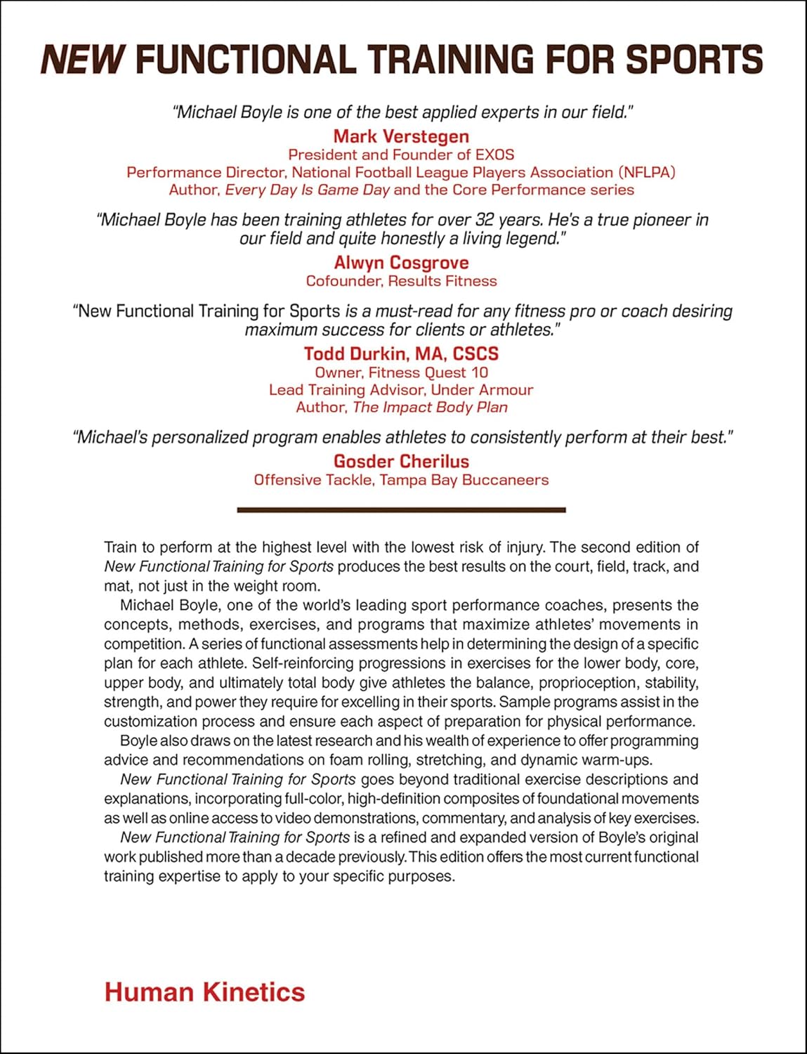 New Functional Training for Sports 6 New Functional Training for Sports