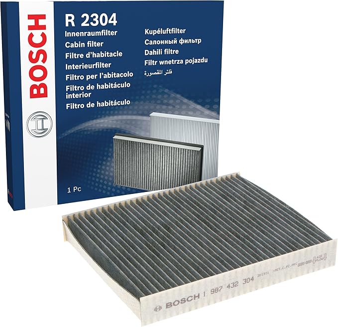Bosch Filtro Abitacolo Ai Carboni Attivi R2536: Contro Odori, Polline E Appannamento (Ricambio)