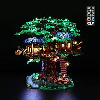 Lightailing Led Light Compatible with Lego 21318 Ideas Tree House Building Blocks Model：Remote-Control Version - NOT Included The Model Set