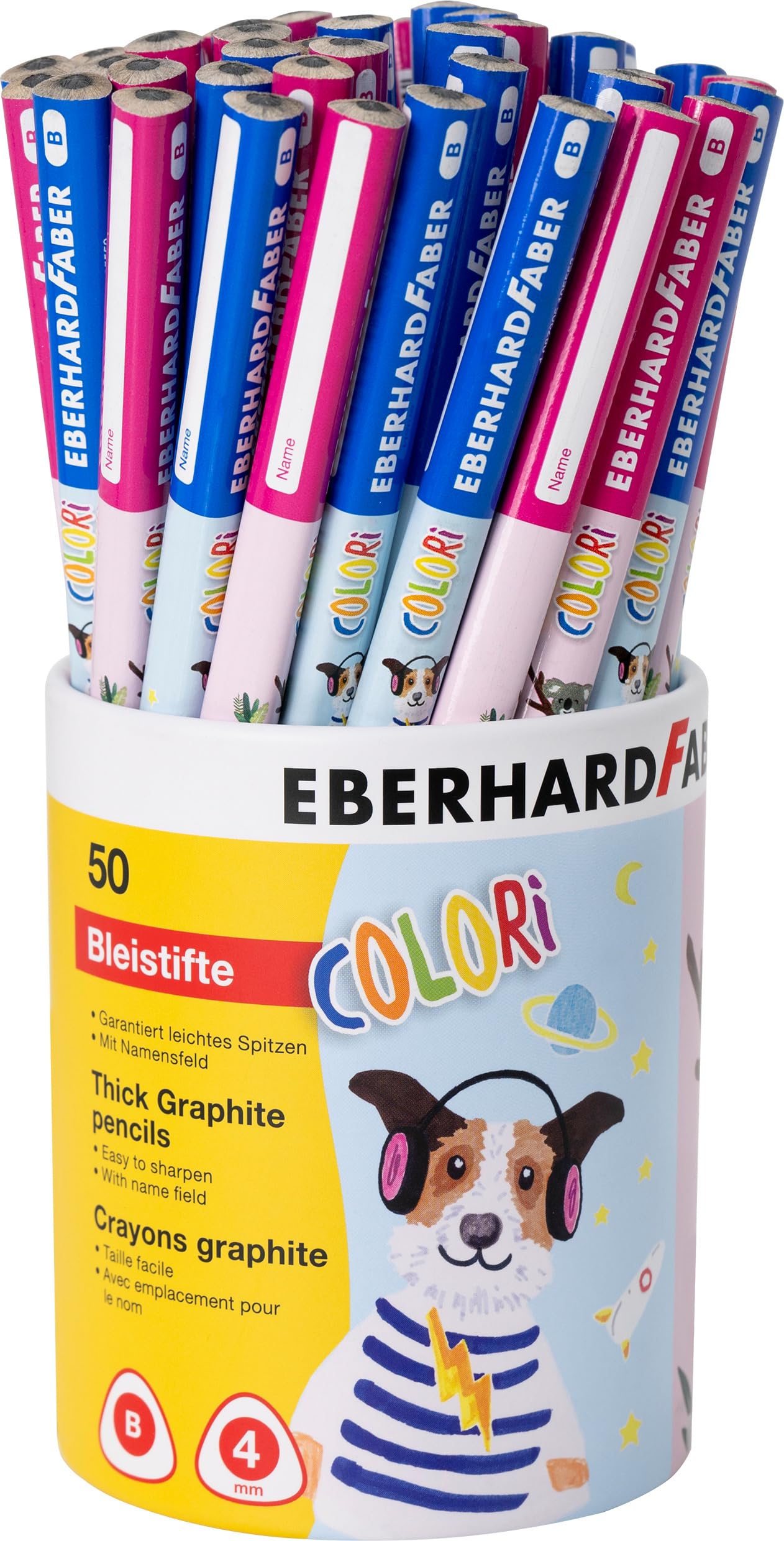 Eberhard Faber - Crayons d'apprentissage Colori, 50 crayons, dureté B