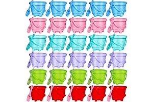 Holady 60 PCS Sand Castle Beach Bucket and Beach Shovels Bulk Toy Set