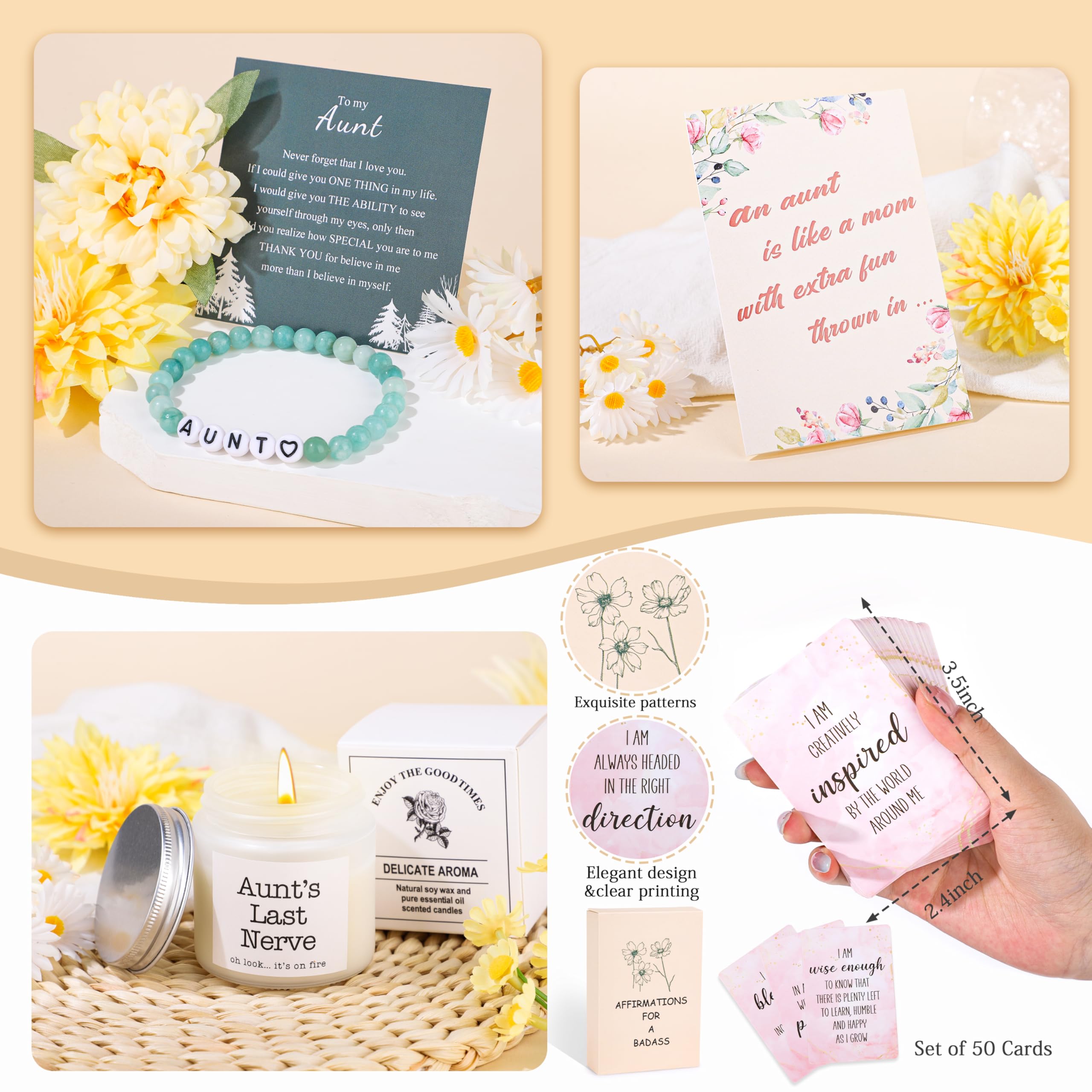 DOGMEM Aunt Gifts, Best Auntie Gift ideas, Brithday Gift from Niece Nephew, Aunt Gifts for Women
