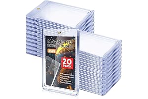 20-Piece Magnetic Card Holder for Enhanced Protection of Valued Trading Cards