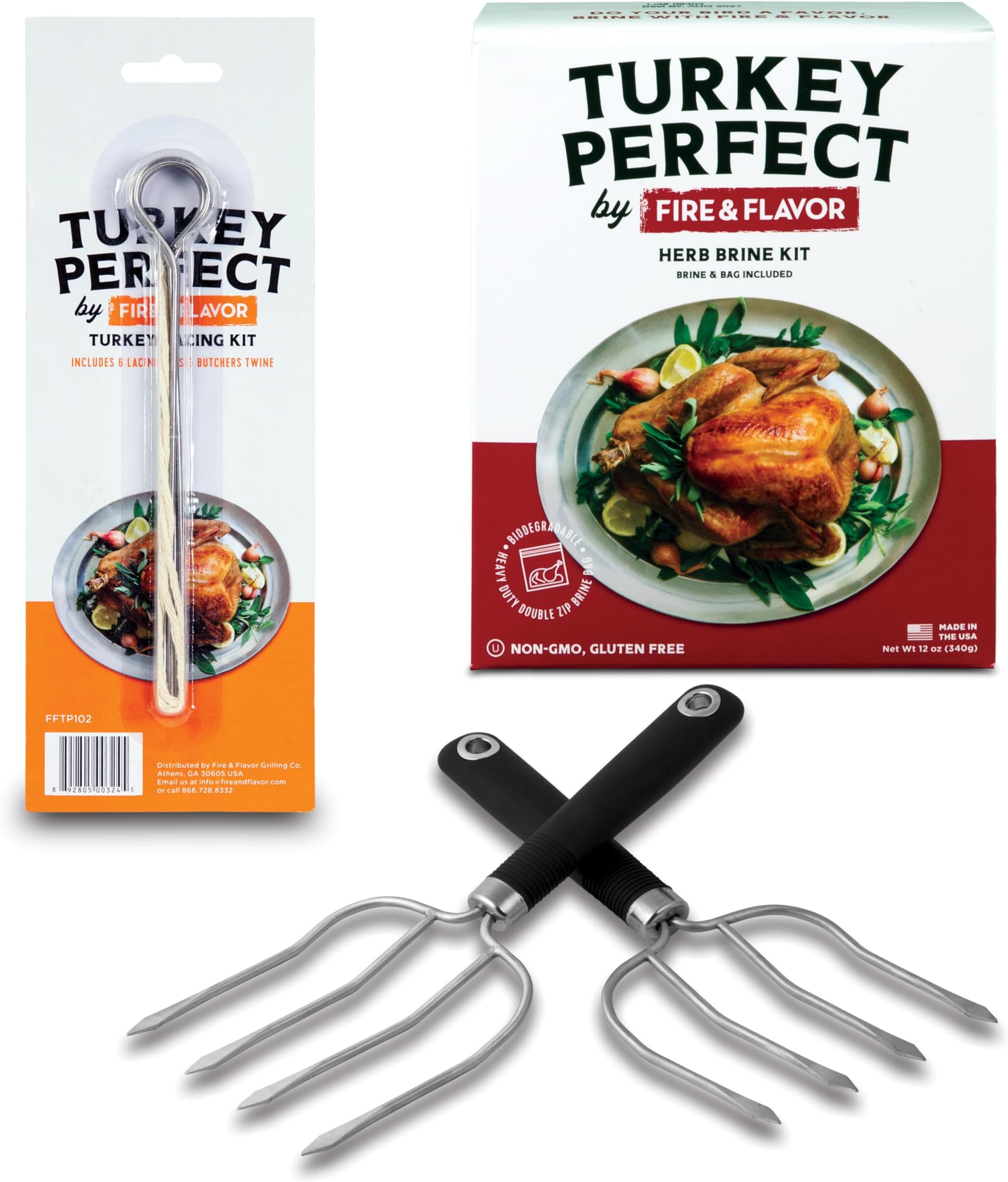 Fire & Flavor Herb Turkey Perfect VALUE BUNDLE Includes