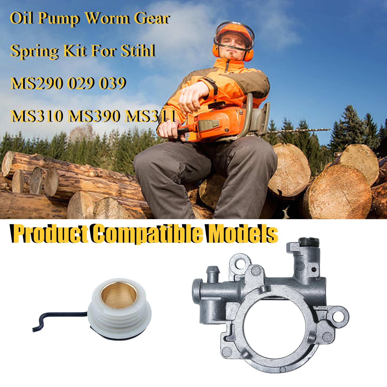 Vhbw Ingranaggio A Vite Senza Fine Della Pompa Dell'olio Sostituisce - Foto 11