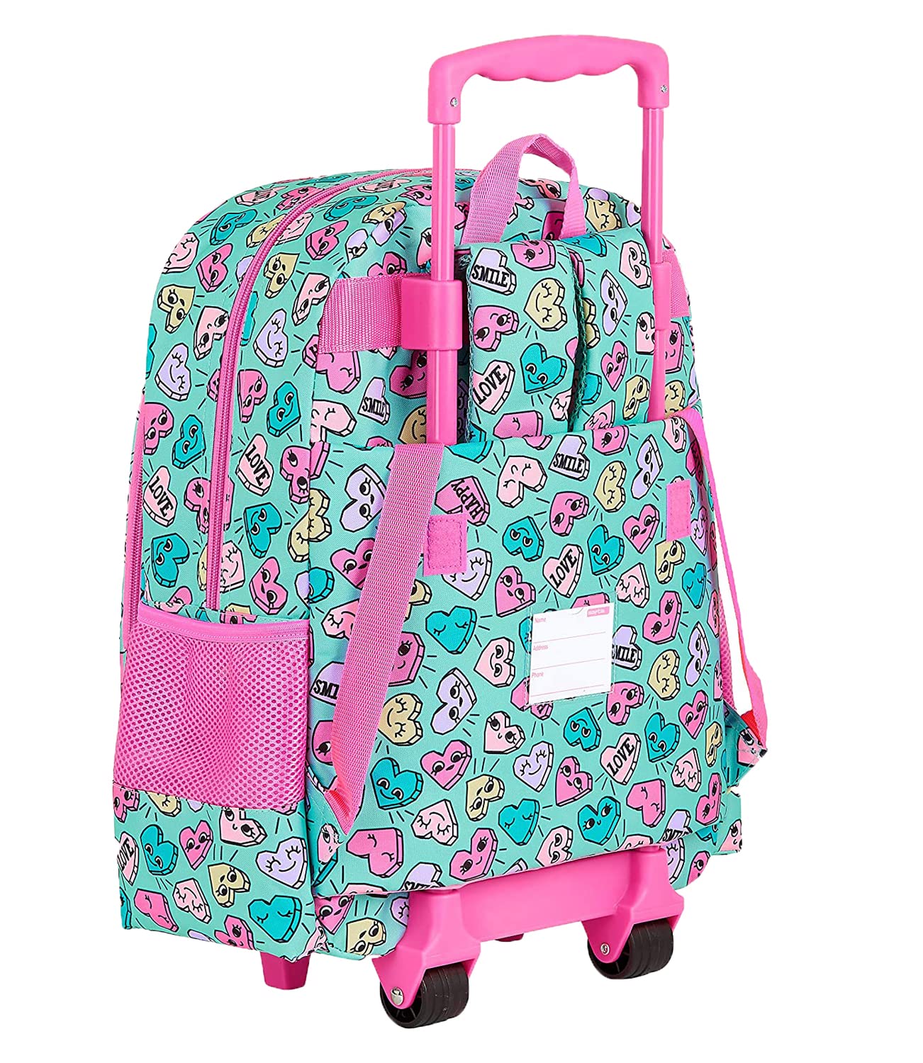 OFITURIA Mochila Escolar Infantil con Carro Compacto de Asa Extraible Compuesta por un Bolsillo Frontal y Un Compartimento Grande Con Cremallera. Ideal como Mochila Escolar y de Viaje