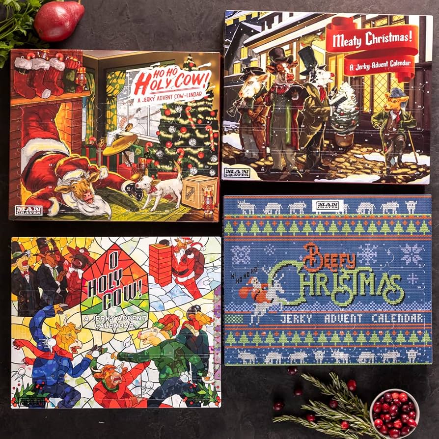 Amazon.com: Jerky Advent Calendar Featuring amazon-com-jerky-advent-calendar-featuring-tis-the-season-artwork-includes-25-delicious-bites-of-beef-jerky-festive-flavors-like-garlic-beef-root-beer-habanero-more-grocery-gourmet-food