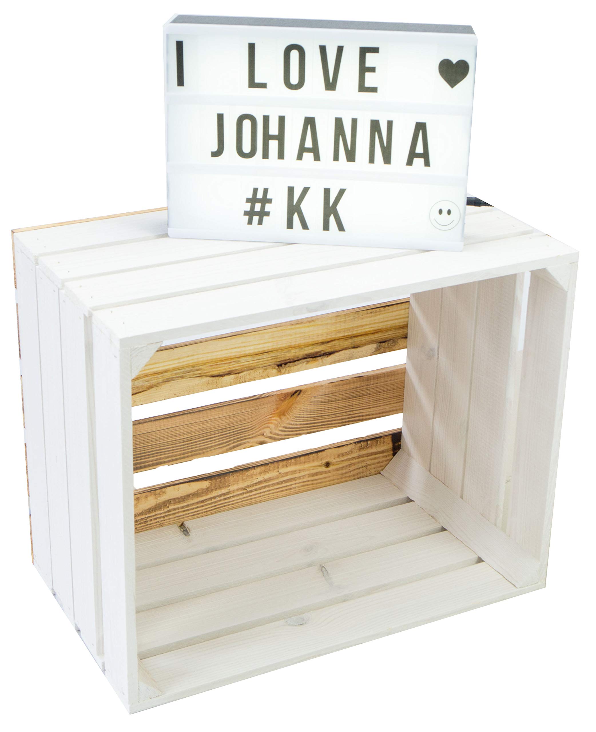 Obstkiste Aus Massivholz - 54x35x30cm Deko-Kiste Aus Dem Alten Land