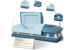 Overnight Caskets SPARTAN COLLECTION Funeral Casket in Majestic Blue