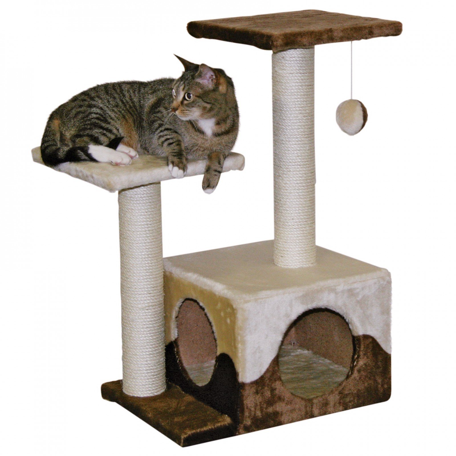 Árbol rascador SAPHIR, marrón/beige, altura: 70 cm