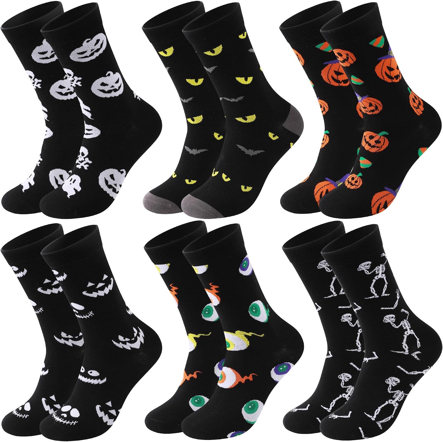 Funny Halloween Socks Men: Crew Cotton Halloween Socks Novelty Gift