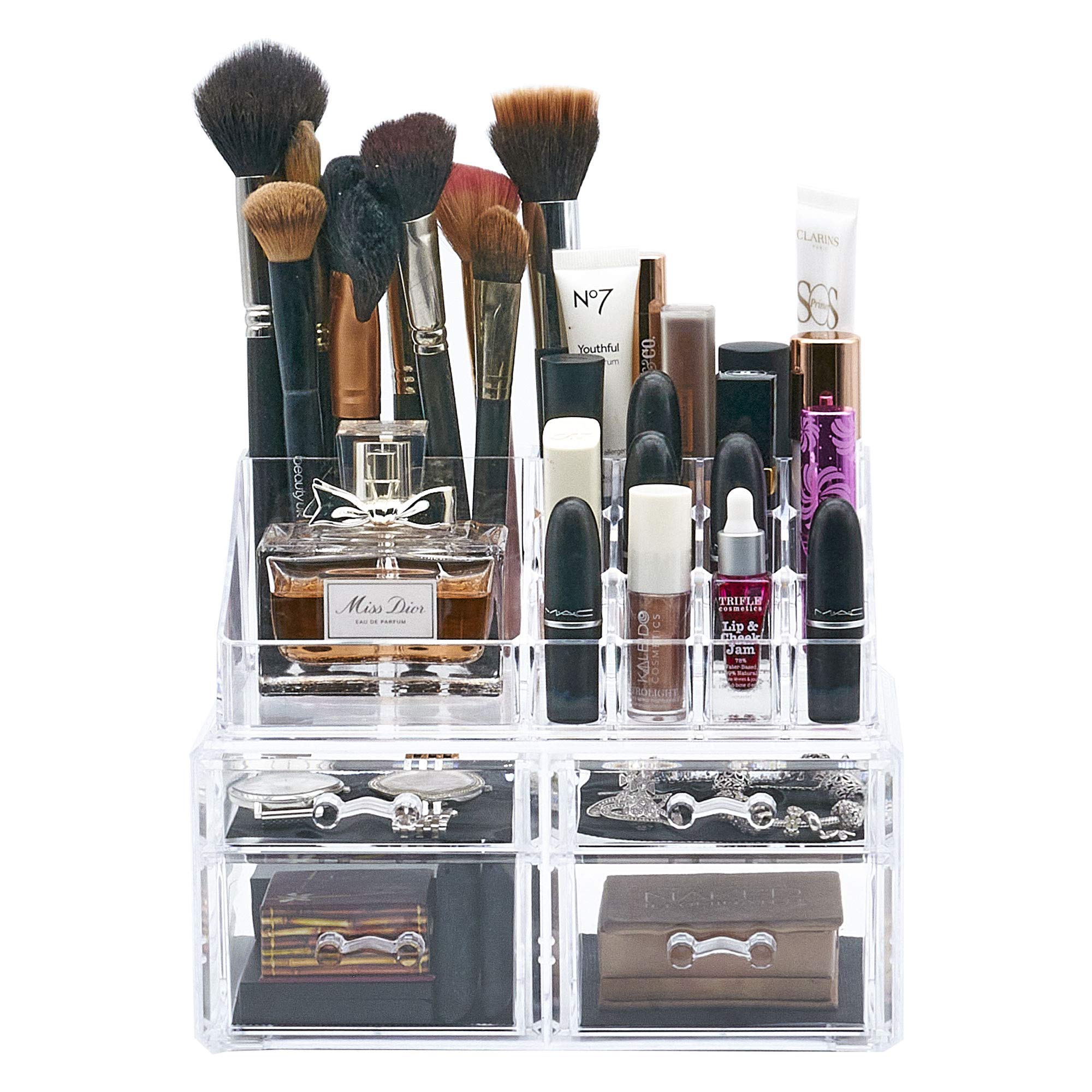Buy Masters & Burrell Clear Acrylic Makeup Organiser Storage Stand