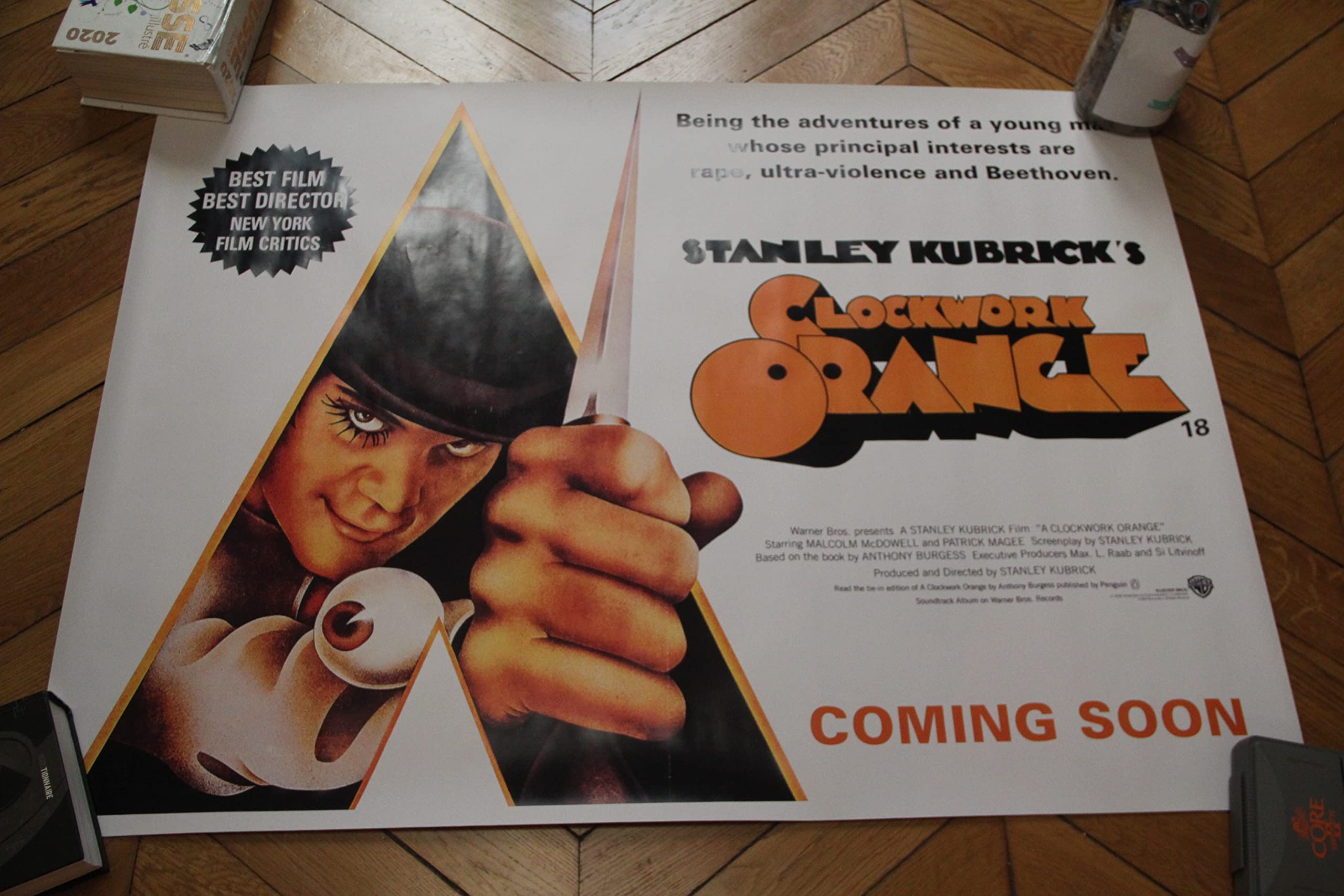 Poster Orange Mécanique 1972 Sublimez votre Salon Cinéphile