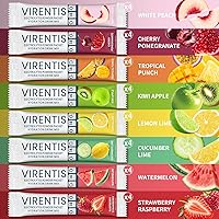 Vista 3 de 32 Sticks Electrolytes Powder Packets Sugar Free Hydration Packets, 8 Flavors Liquid Daily IV Electrolyte Drink Mix for Rehydration with 8