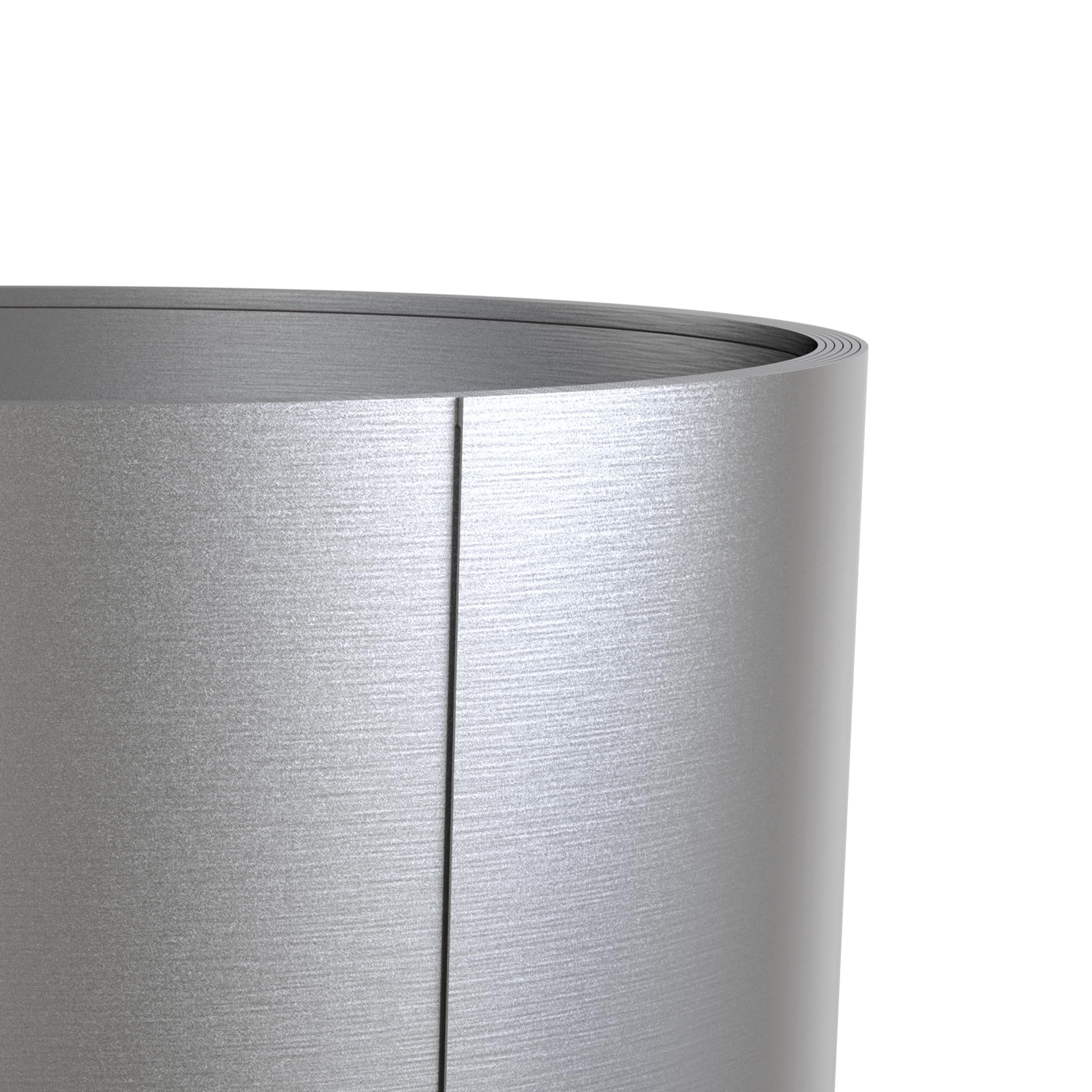 LZQ Rasenkante Metall Verzinkt 20m, Raseneinfassung Beeteinfassung mit Gezackte Kanten, Mähkante Garten Beetumrandung, Rasenkantenband Gartenbegrenzung Gartenzaun Palisade Höhe 15 cm, Silber