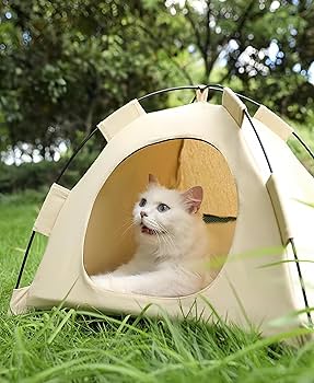 Amazon | JiangMuXin 猫ベッド 猫ハウス 猫テント ペットテント ペット