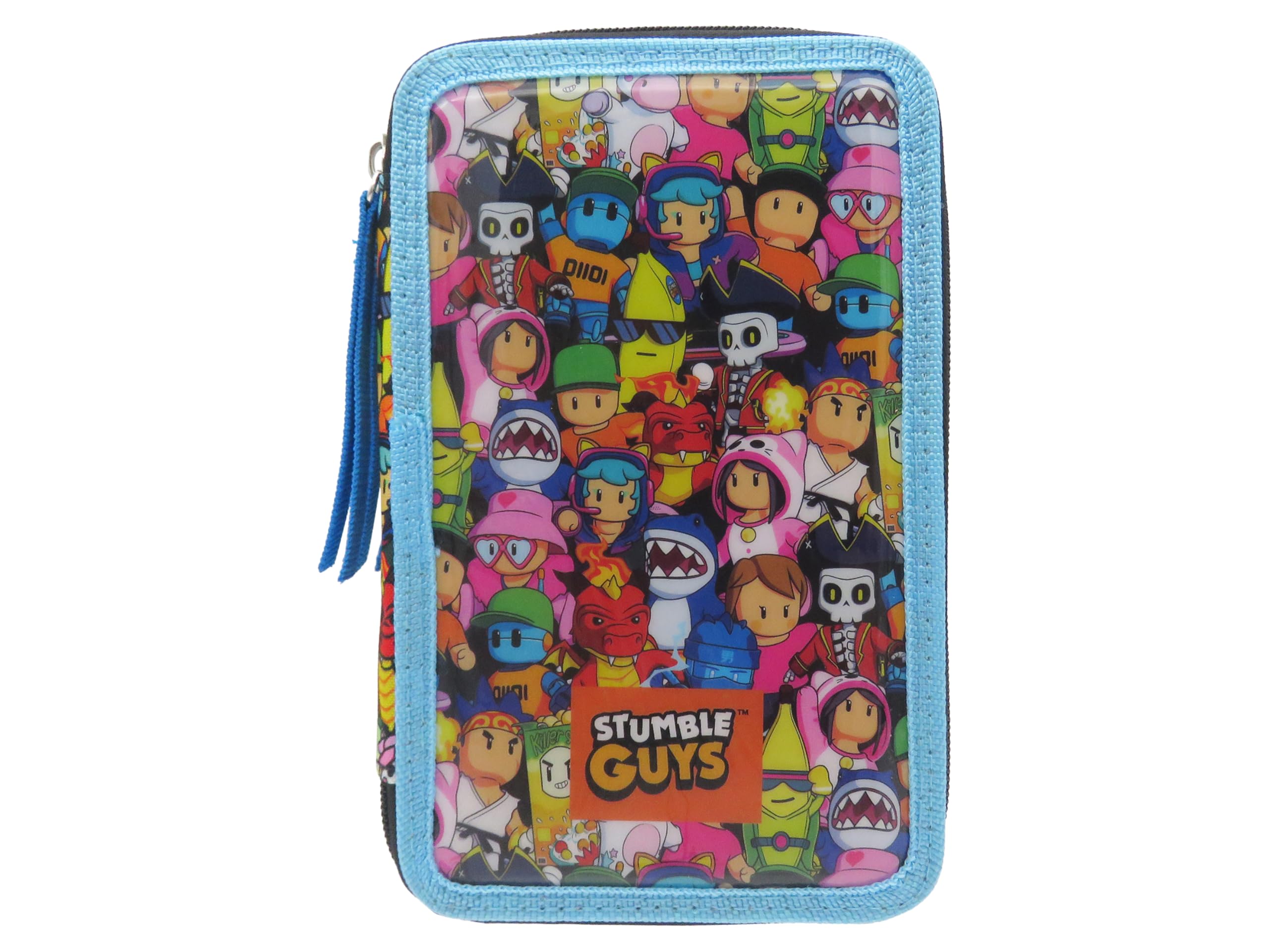 CYPBRANDS Stumble Guys astuccio a 3 scomparti licenza ufficiale per ragazzi e ragazze