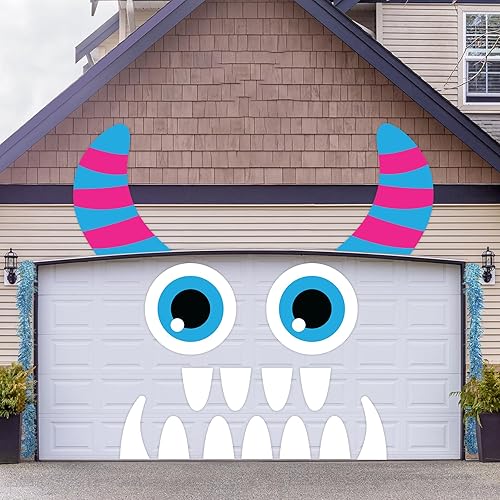 Miniatura 2 de Joy Bang Decoración de Halloween para automóvil, kit de decoración de maletero de Halloween o automóvil para SUV, lindo monstruo con guirnalda de