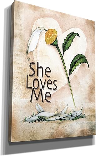 Miniatura 2 de Epic Graffiti 'She Loves Me' by Ed Wargo, Giclee Canvas Wall Art, 40"x54"