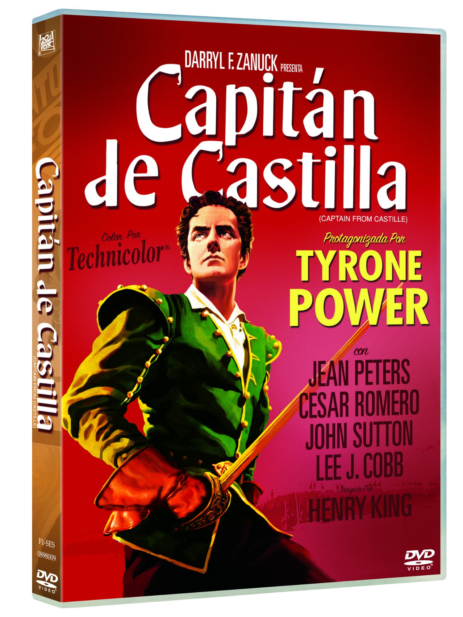 Capitán de Castilla en formato DVD original para reproductores domésticos