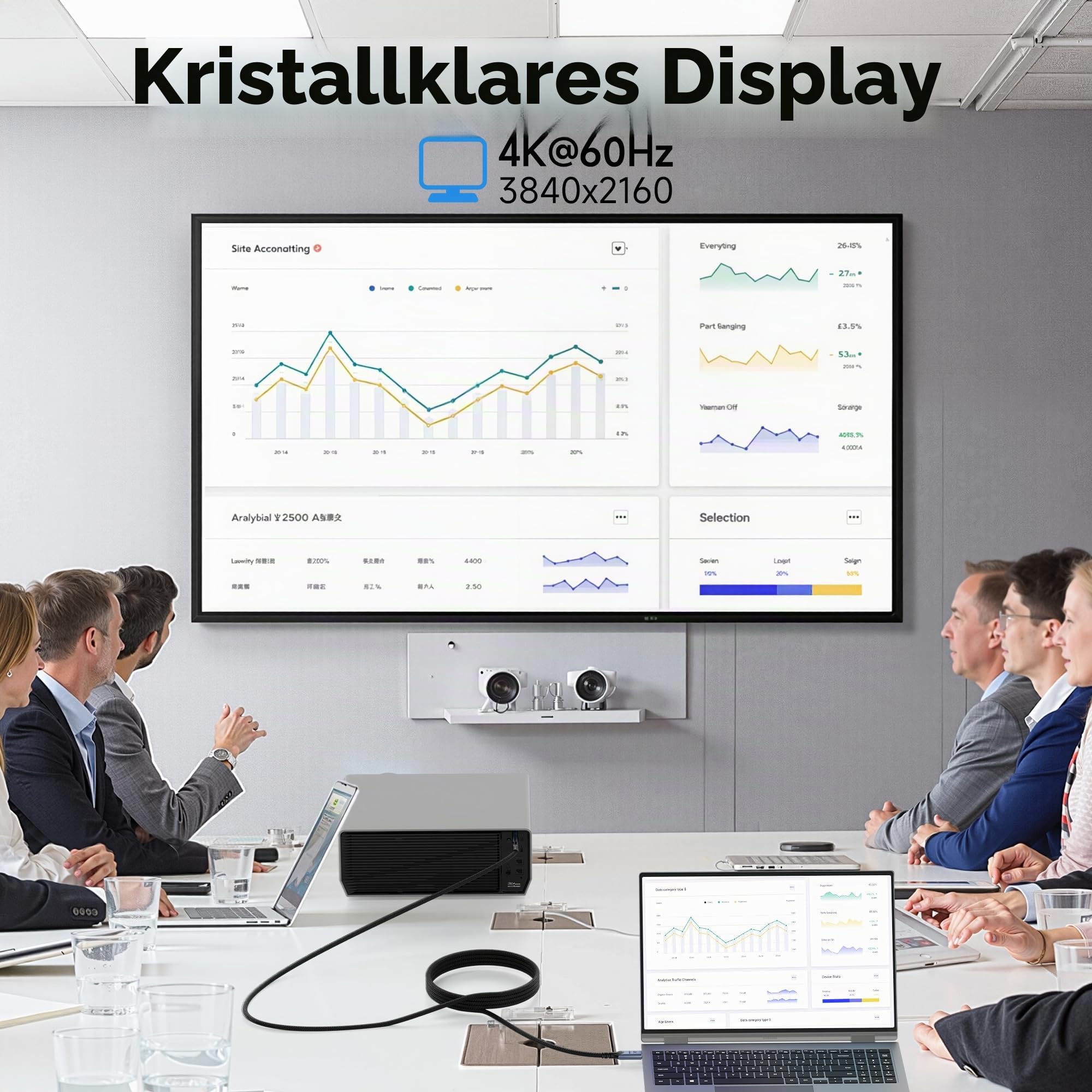 USB C Kabel auf USB C 6M, USB 3.2 Gen2 Typ C ladekabel, 20 Gbps Datenübertragung, 100W 20V/5A Schnellladekabel,4K @ 60Hz Videoübertragung Kompatibel für thunderbolt 4/3