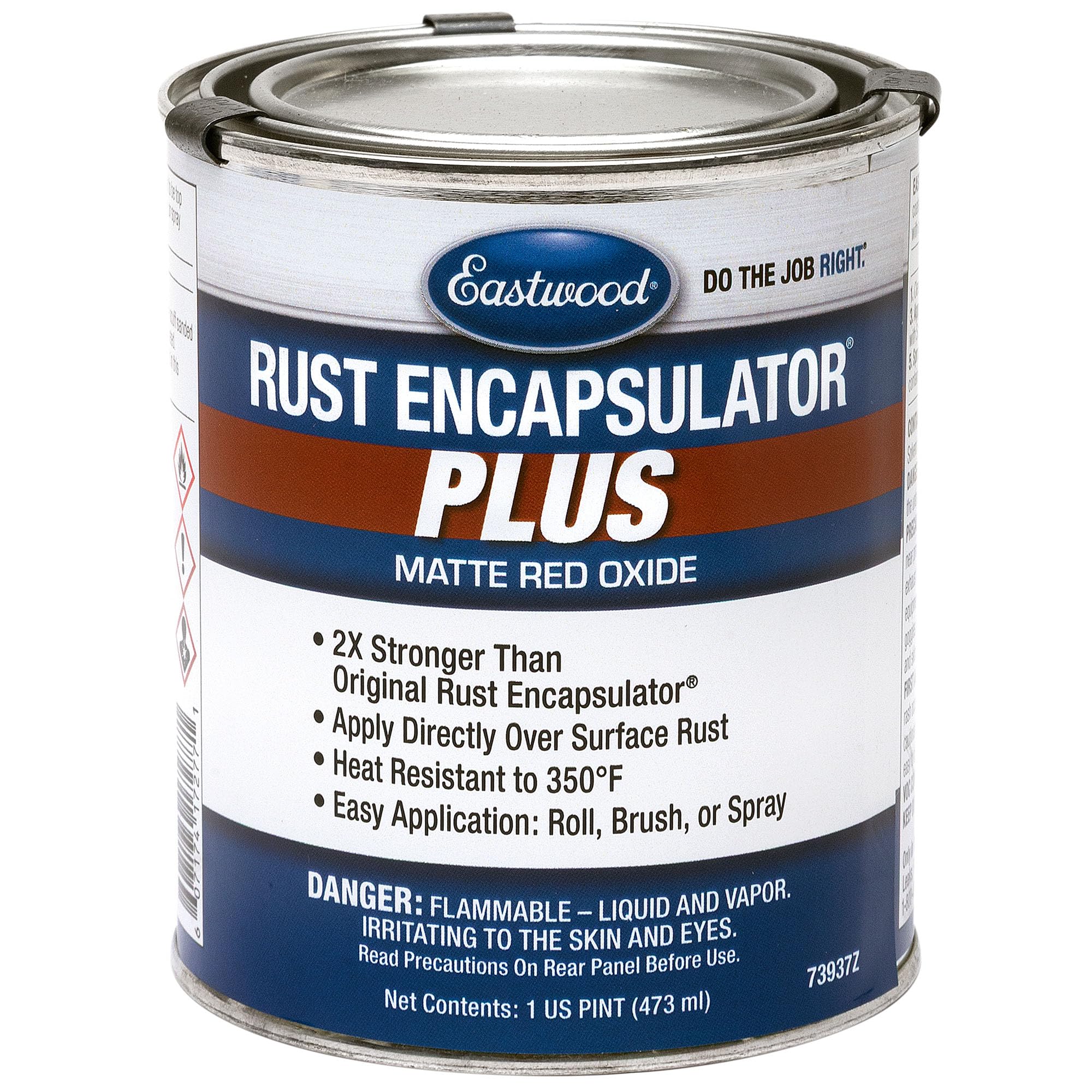 Eastwood Matte Red Rust Encapsulator Plus | Long Lasting Durable Finish 1 Coat Maximum Rust Protection | Heat Resistance up to 350 Degrees Fahrenheit