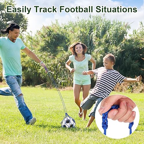 Miniatura 7 de 3 Packs Football Kick Trainer, Soccer Return Trainer Net Fits Ball Size 3, 4, 5, Hands-Free Football Kick Throw Solo Practice Training Aid,