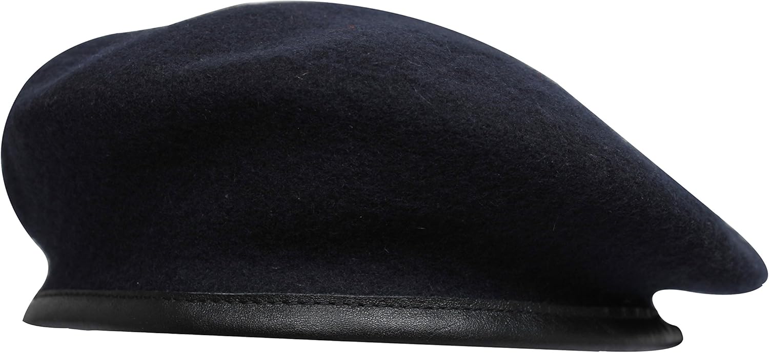 HOBSON Navy Blue Wool Beret British Army Cap Perfect for Military