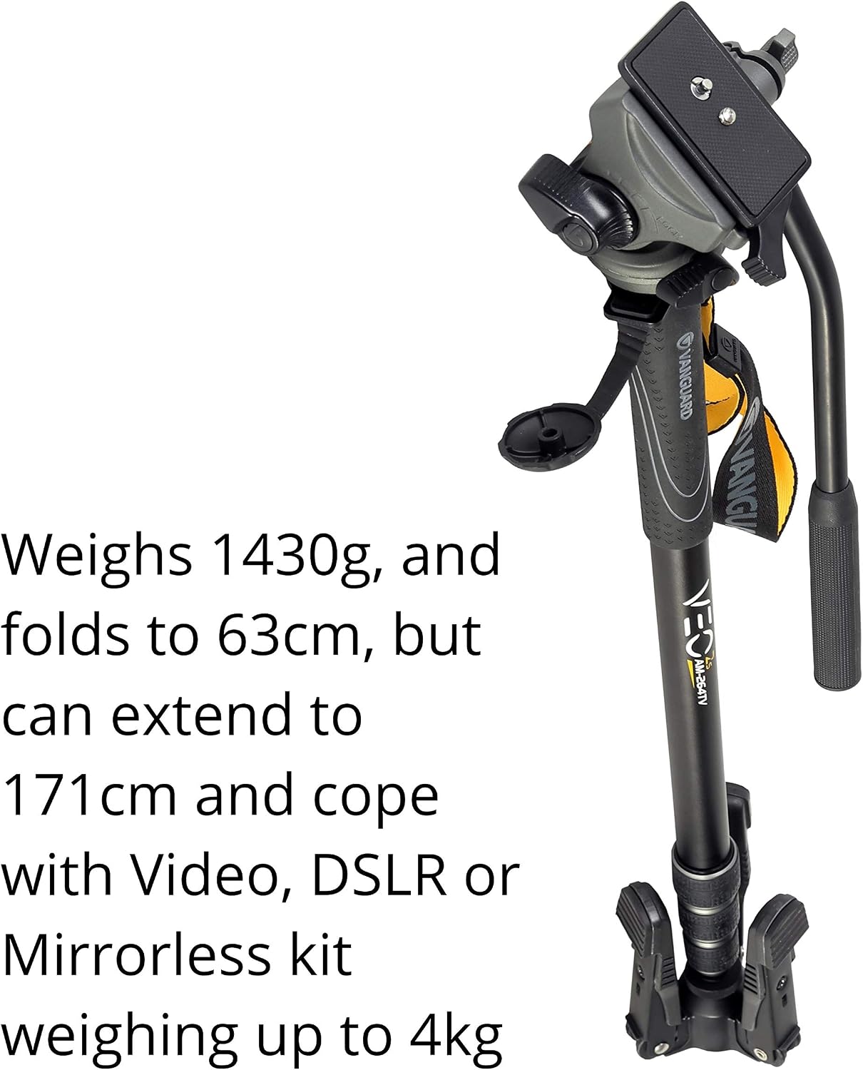 VEO 2S AM-264TV Monopod with Video Head - Image 3