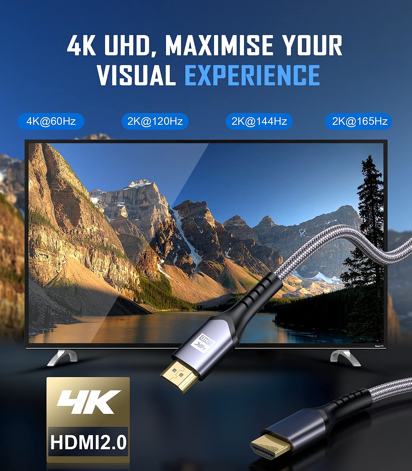 Amazon.co.jp: 4K hdmi ケーブル 1m sweguard hdmi 2.0規格 hdmi cable