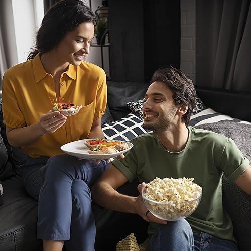 Miniatura 8 de SUSTEAS Máquina eléctrica de palomitas de maíz con 4 tazones para servir y taza medidora, sin aceite, para el hogar, fiesta familiar, niños, color