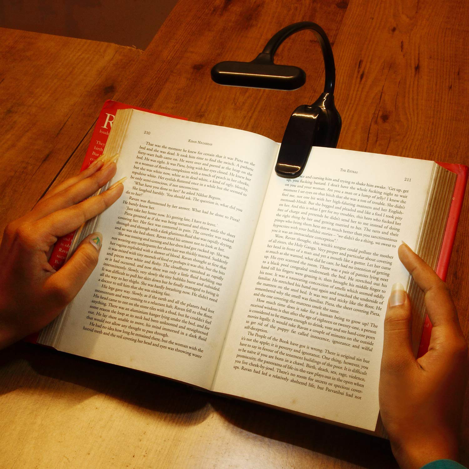 HEMJEX LED Clip Table Lamp Flexible and Portable COB LED Clip Adjustable Clip Light Night Reading Clip (Multi) 1