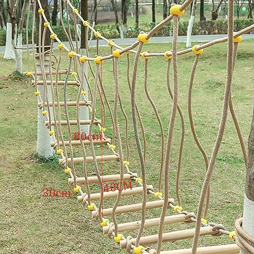 Miniatura 2 de HAZEK Jardín de infancia al aire libre Entrenamiento físico Reposabrazos Puente oscilante Puente de suspensión Puente de equilibrio Puente de madera