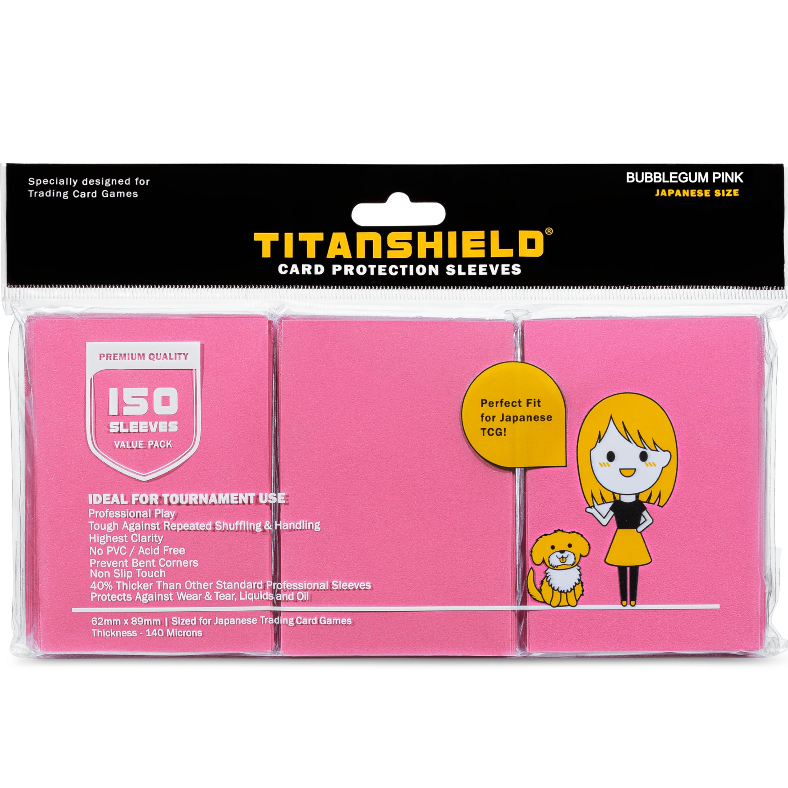 Amazon.co.jp: TitanShield (150スリーブ/ブラック) 日本サイズ