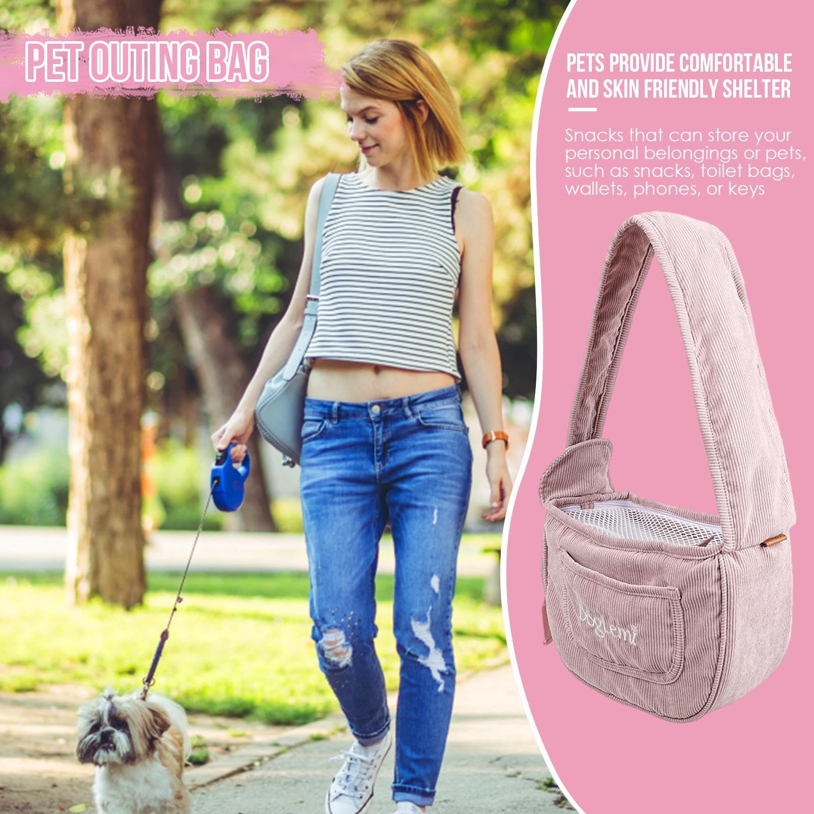 Harnais pour animaux de compagnie, sac imperméable pour chat, petit harnais respirant pour chien, harnais confortable pour animaux de compagnie avec sangles, filet respirant sac de transport