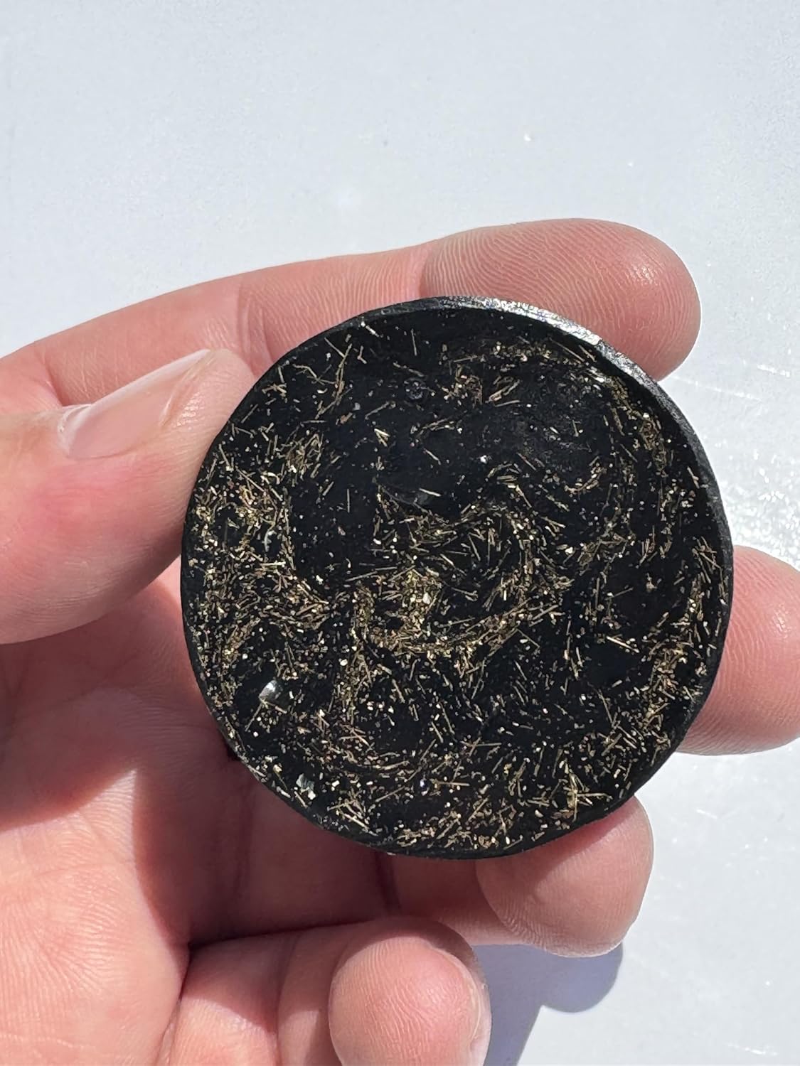 4 Black Iron Oxide Small Tower Busters Orgone Generator Energy Accumulator PERFECT GIFTING TOOL! Made 528Hz Frequency with OM Chants Many Beautiful Ingredients and Colors! blkio4OG